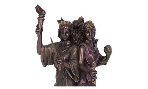 Ecate Triplice statua 21 cm